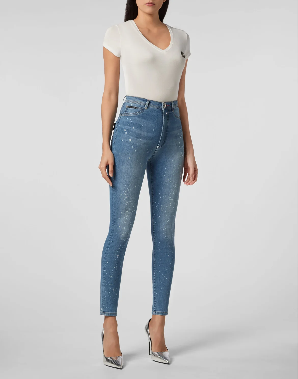 Super High Waist Jegging Statement, цвет: Голубой