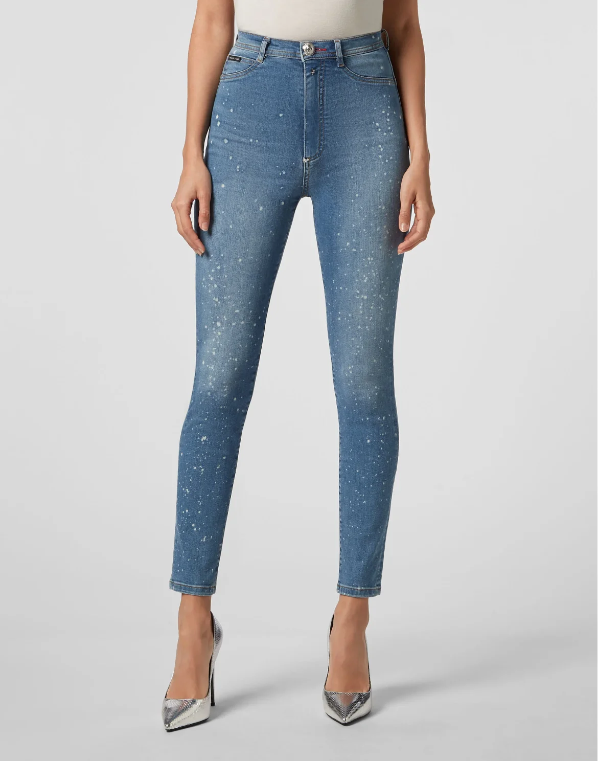 Super High Waist Jegging Statement, цвет: Голубой