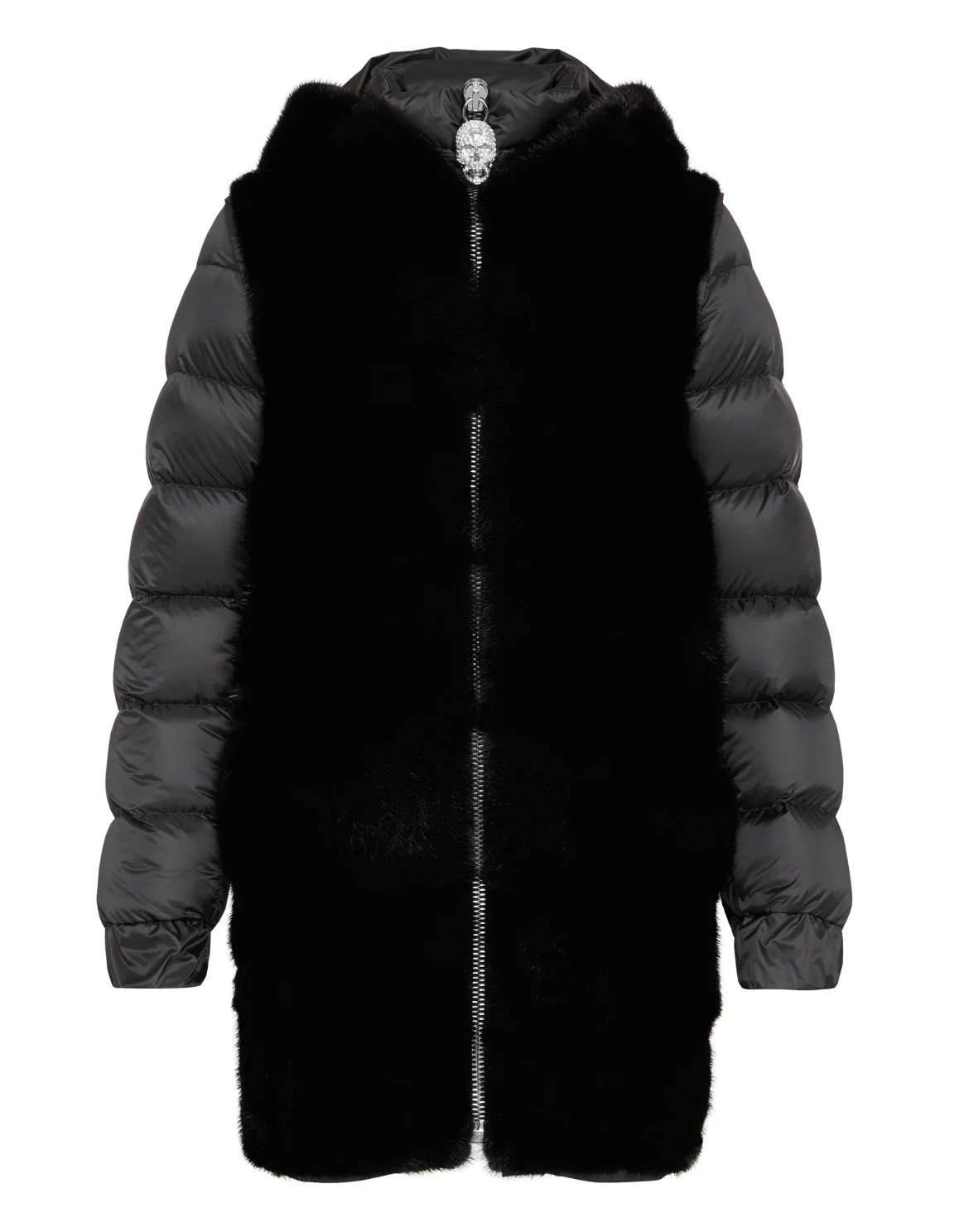 Fur Coat Short Statement, цвет: Черный