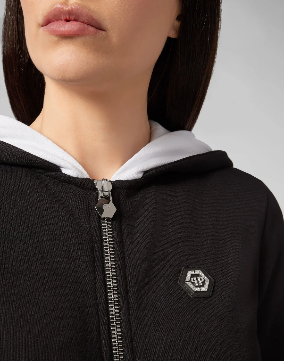 Hoodie Sweatjacket Philipp Plein TM, цвет: Черный