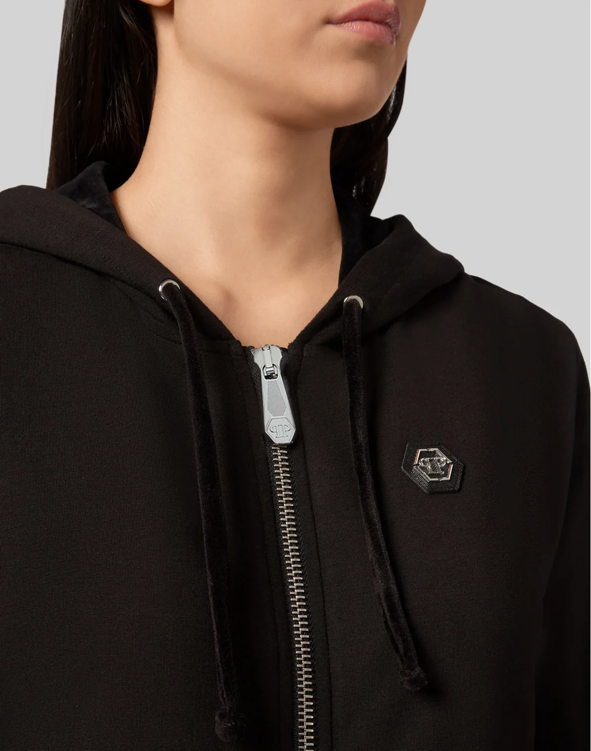 Hoodie Sweatjacket Space Plein, цвет: Черный