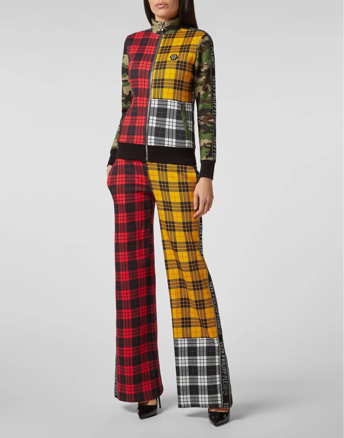 Jogging Jacket Tartan, цвет: Мультиколор