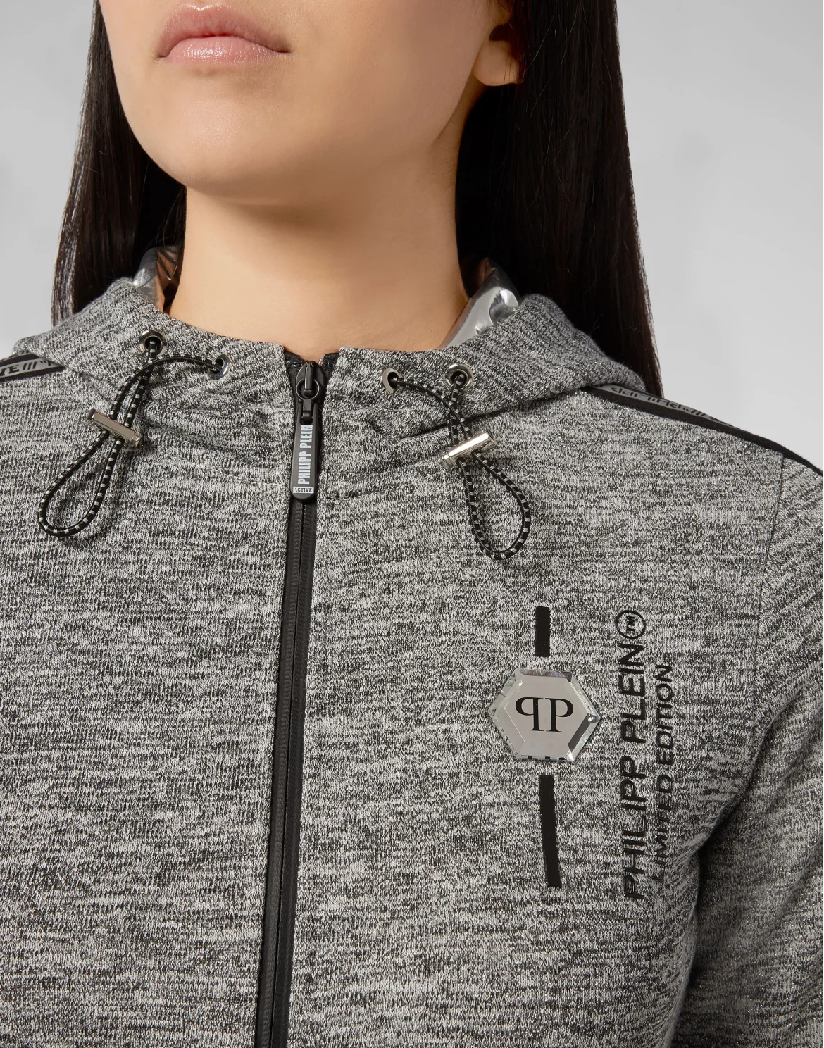 Hoodie Sweatjacket Logos, цвет: Серый