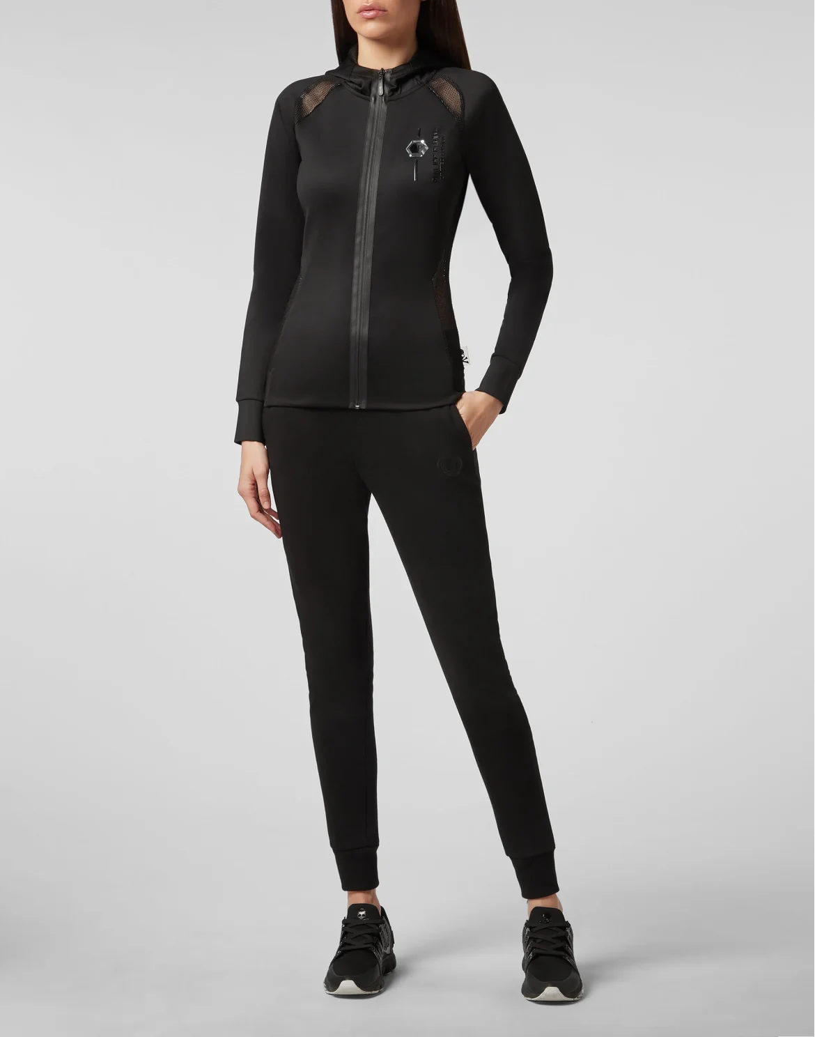 Hoodie Sweatjacket Logos, цвет: Черный
