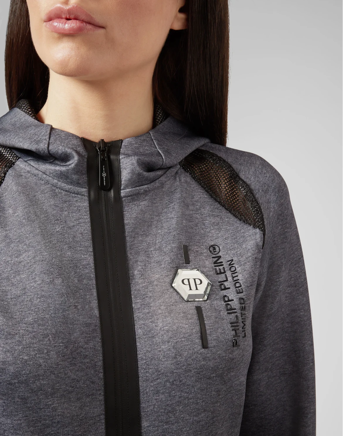 Hoodie Sweatjacket Logos, цвет: Серый