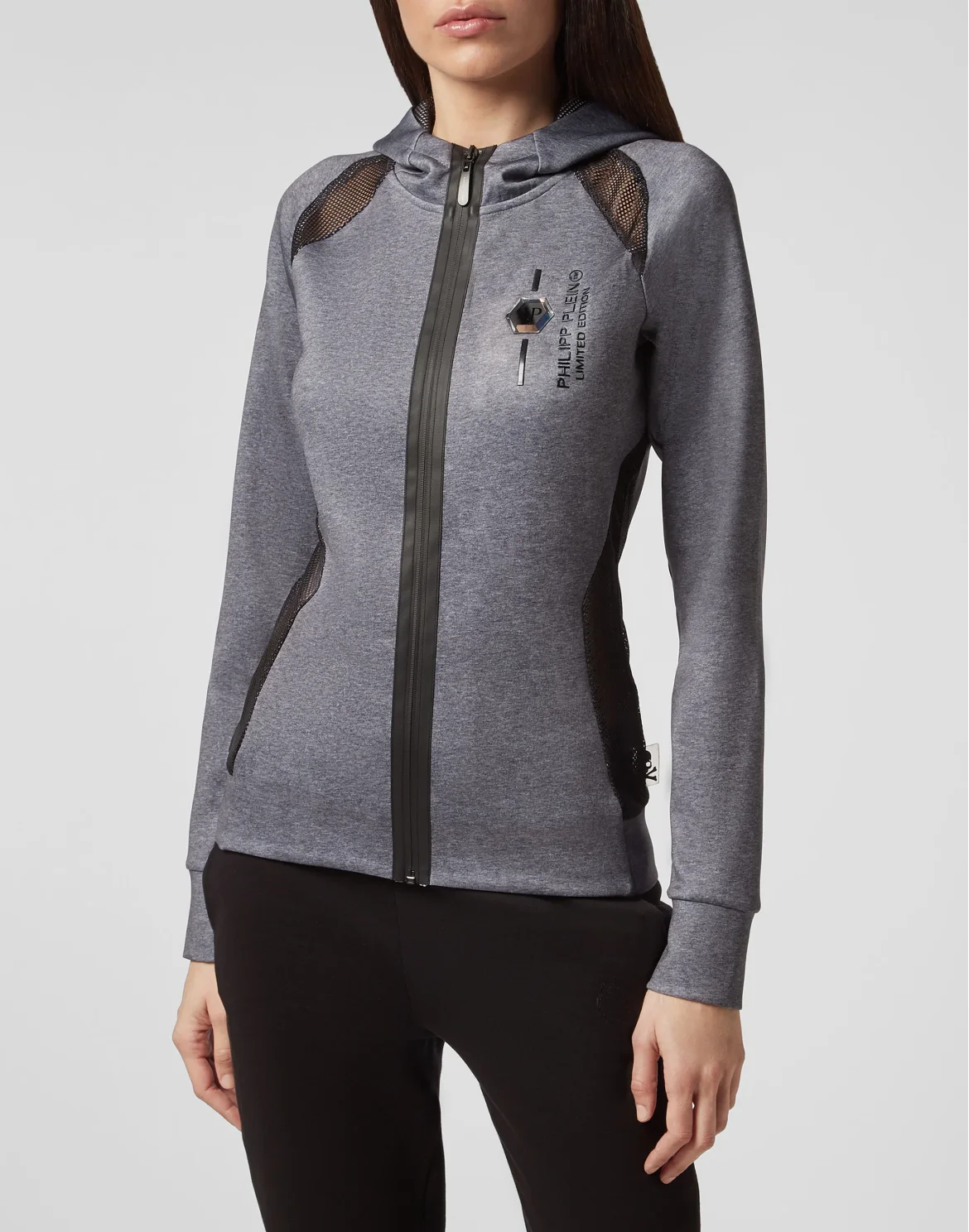 Hoodie Sweatjacket Logos, цвет: Серый