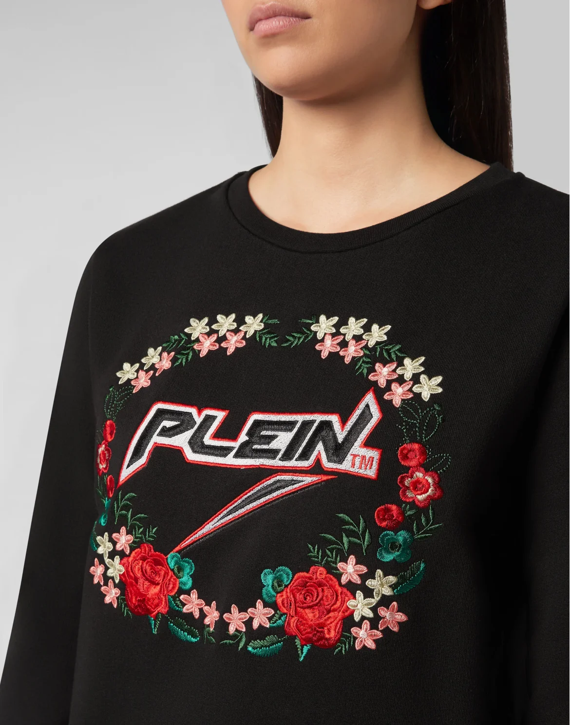 Sweatshirt LS Space Plein, цвет: Черный