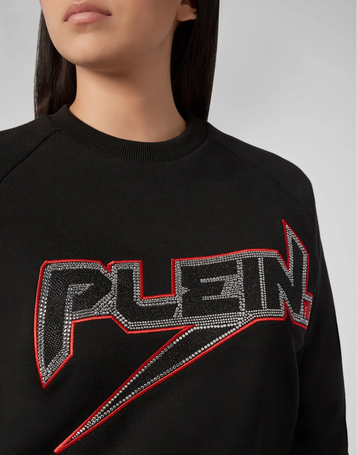 Sweatshirt LS Space Plein, цвет: Черный