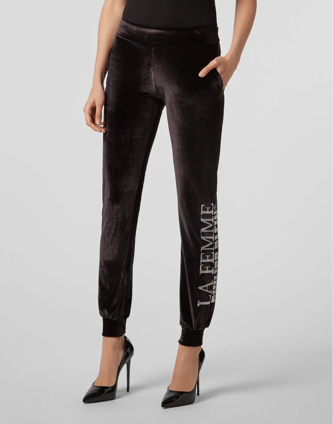 Jogging Trousers Crystal Plein, цвет: Черный