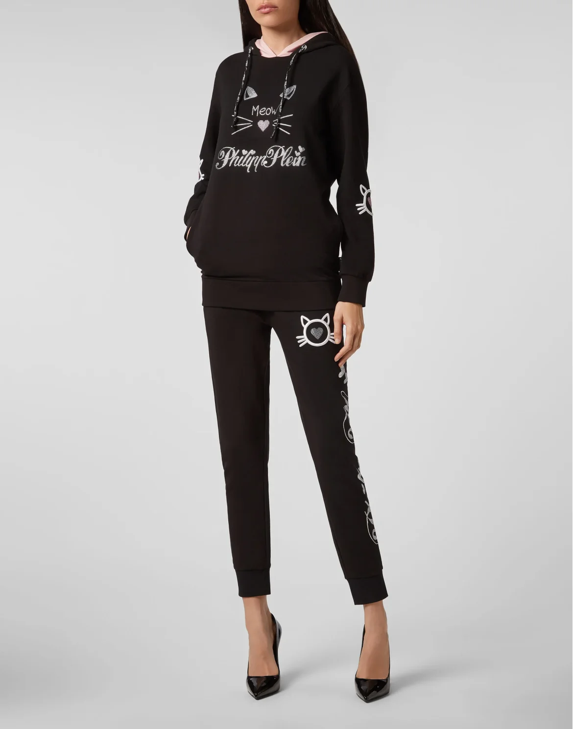 Jogging Trousers Crystal Plein, цвет: Черный