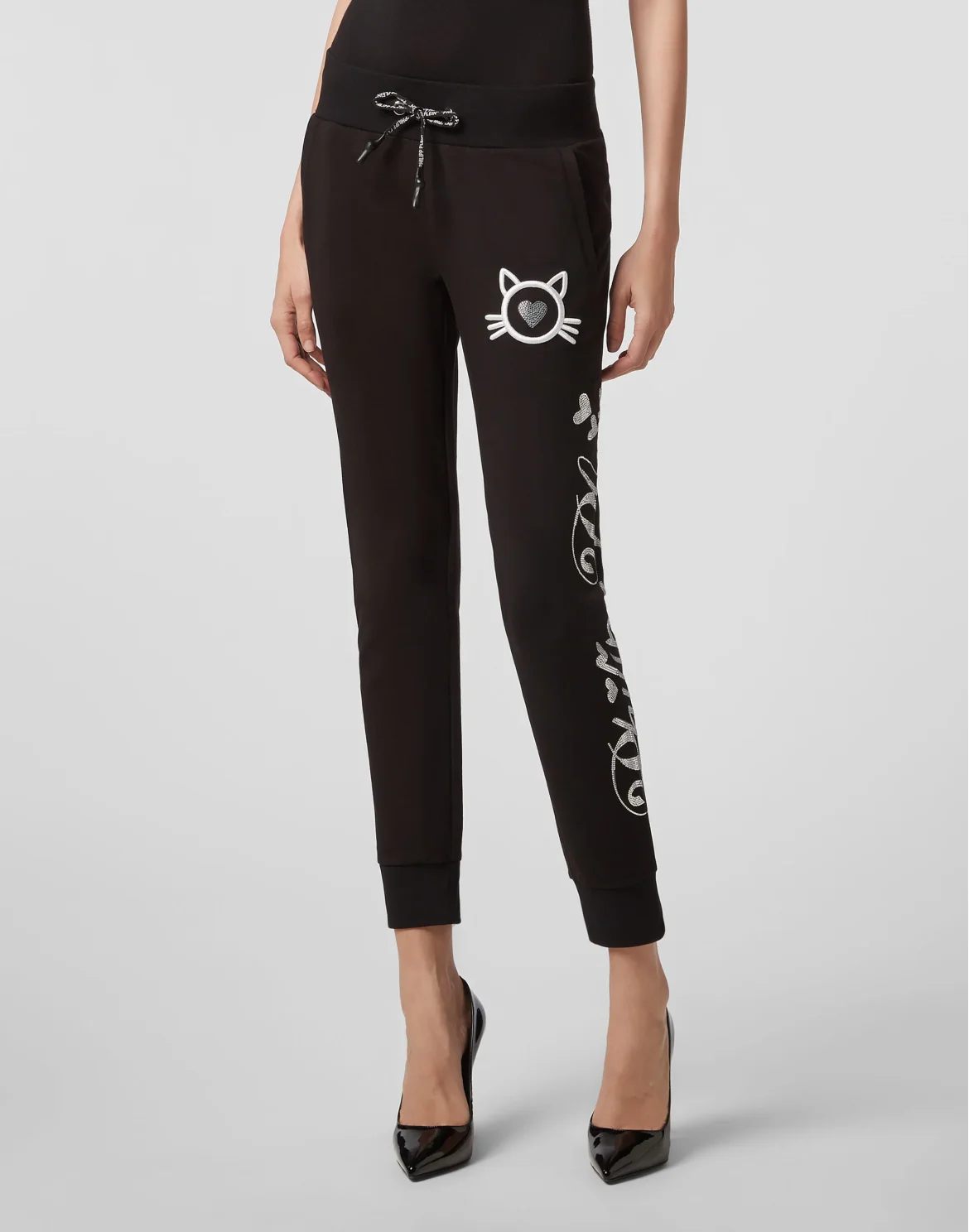 Jogging Trousers Crystal Plein, цвет: Черный