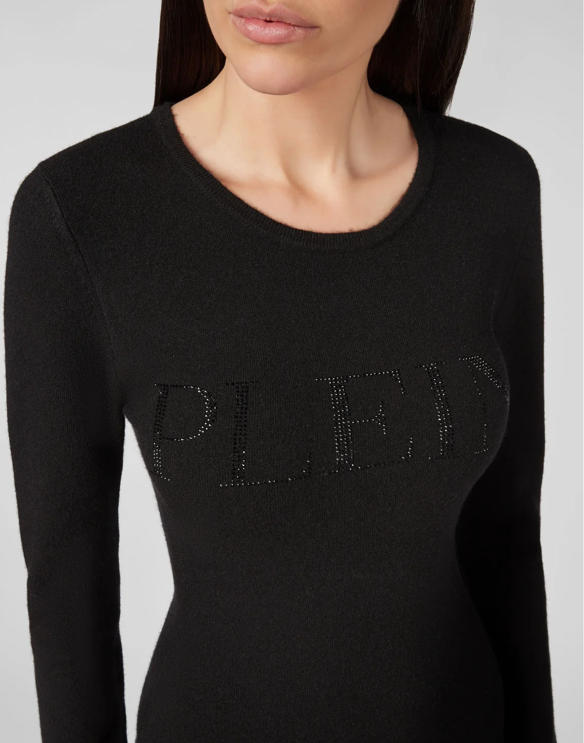 Knit Dress Crystal Plein, цвет: Черный