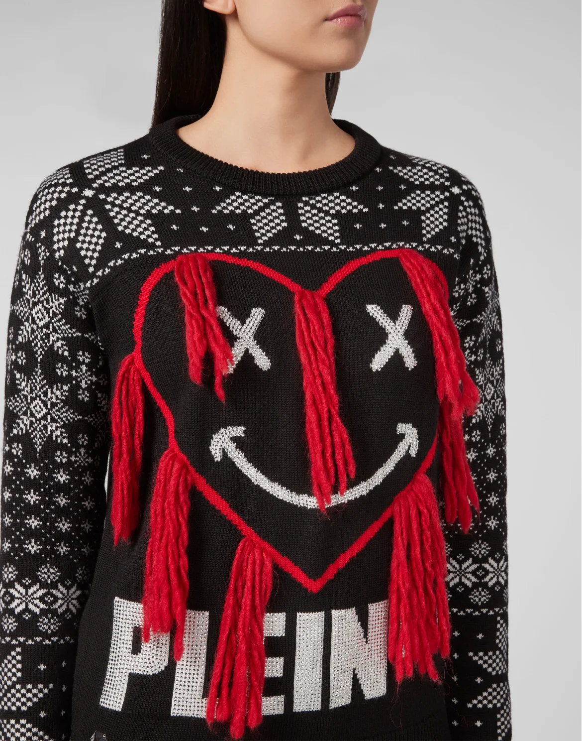 Pullover Round Neck SS Statement, цвет: Черный
