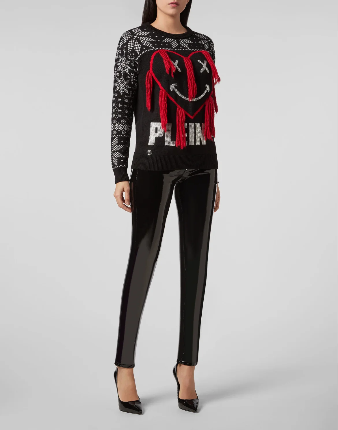 Pullover Round Neck SS Statement, цвет: Черный