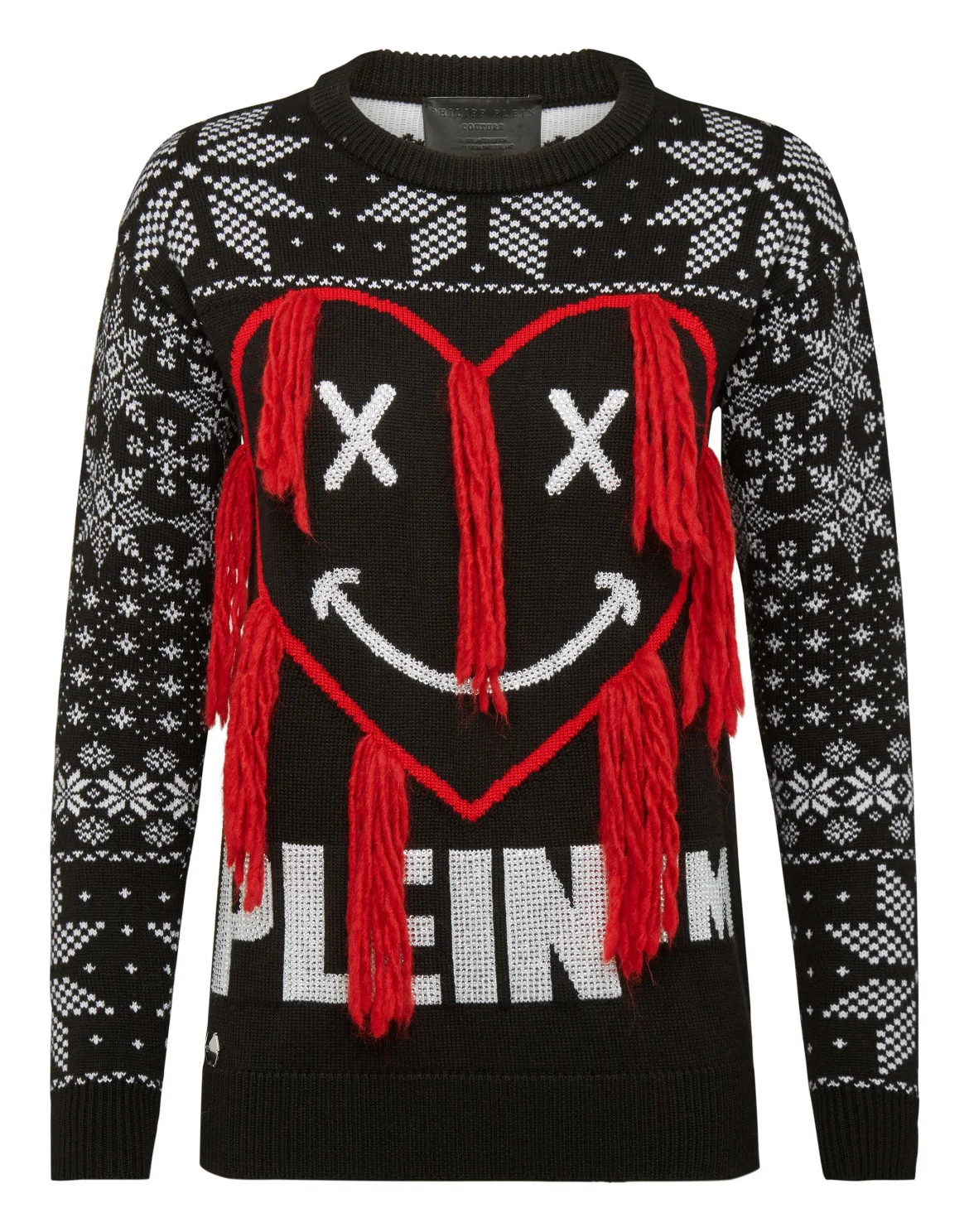 Pullover Round Neck SS Statement, цвет: Черный