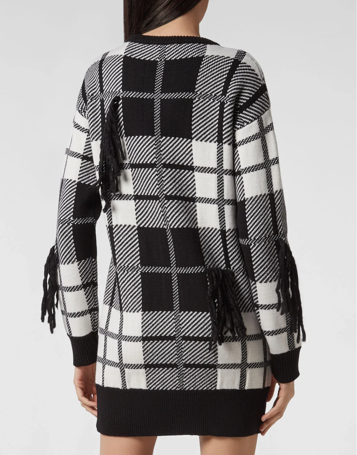 Pullover Round Neck SS Tartan, цвет: Белый