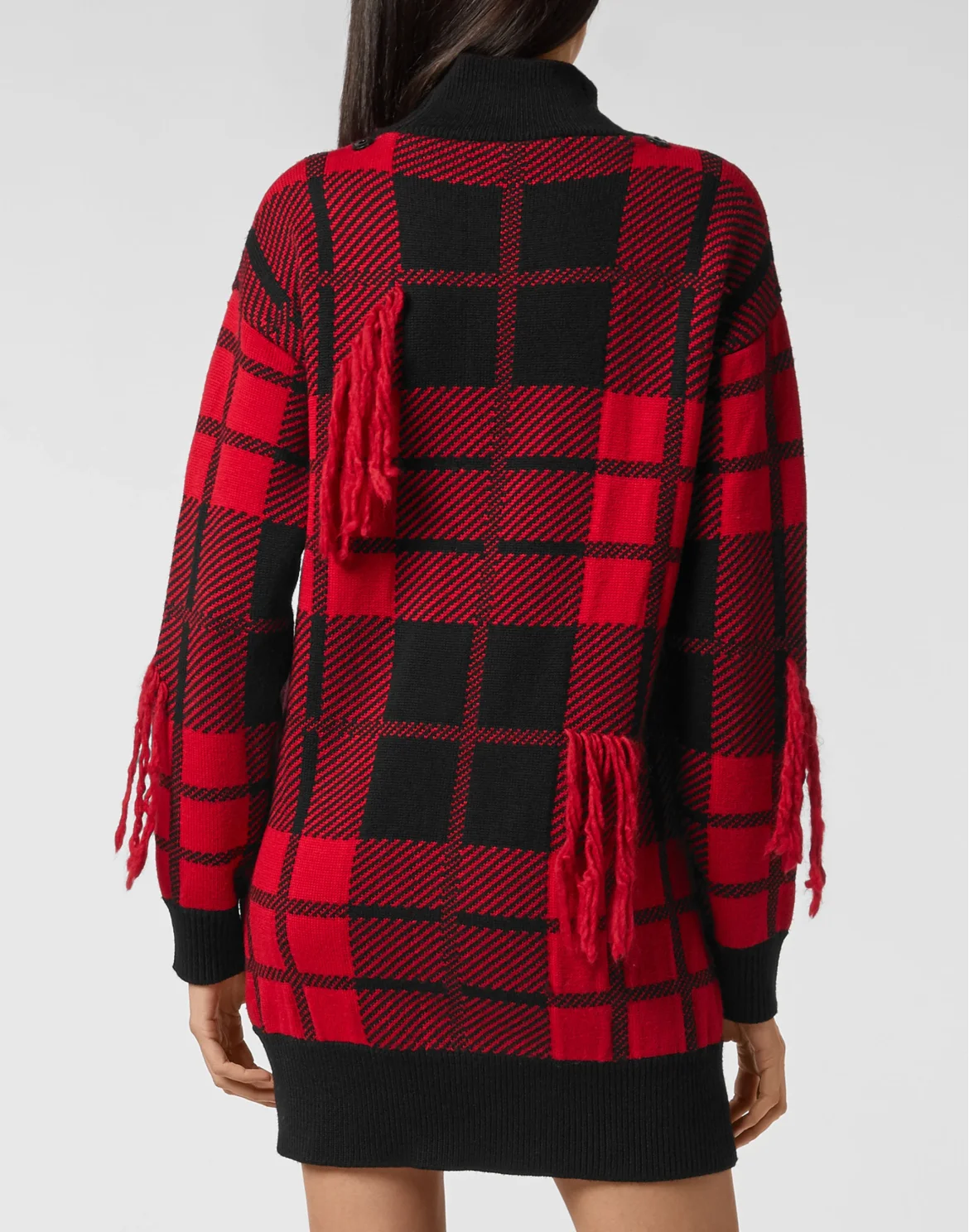 Pullover Round Neck SS Tartan, цвет: Красный