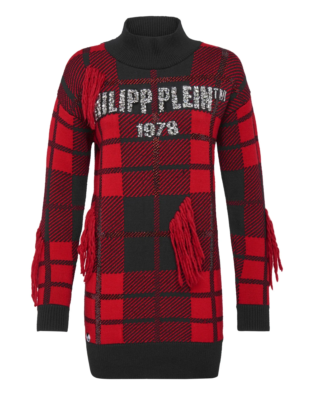 Pullover Round Neck SS Tartan, цвет: Красный