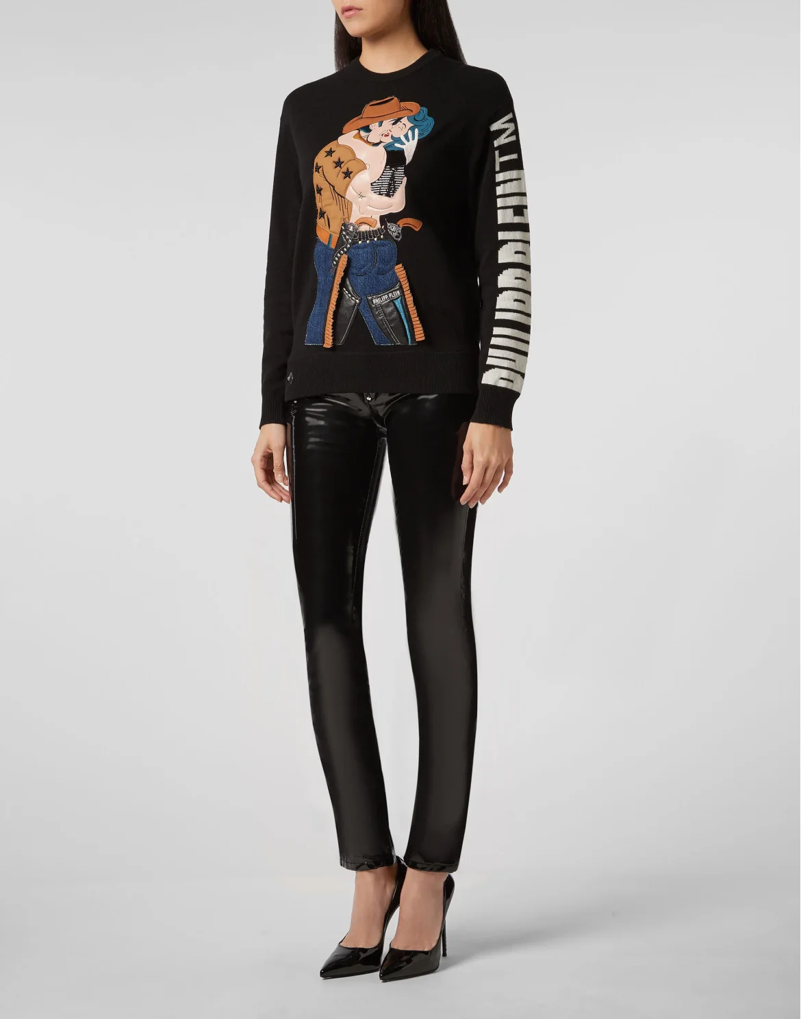 Pullover Round Neck SS Cowboy, цвет: Черный