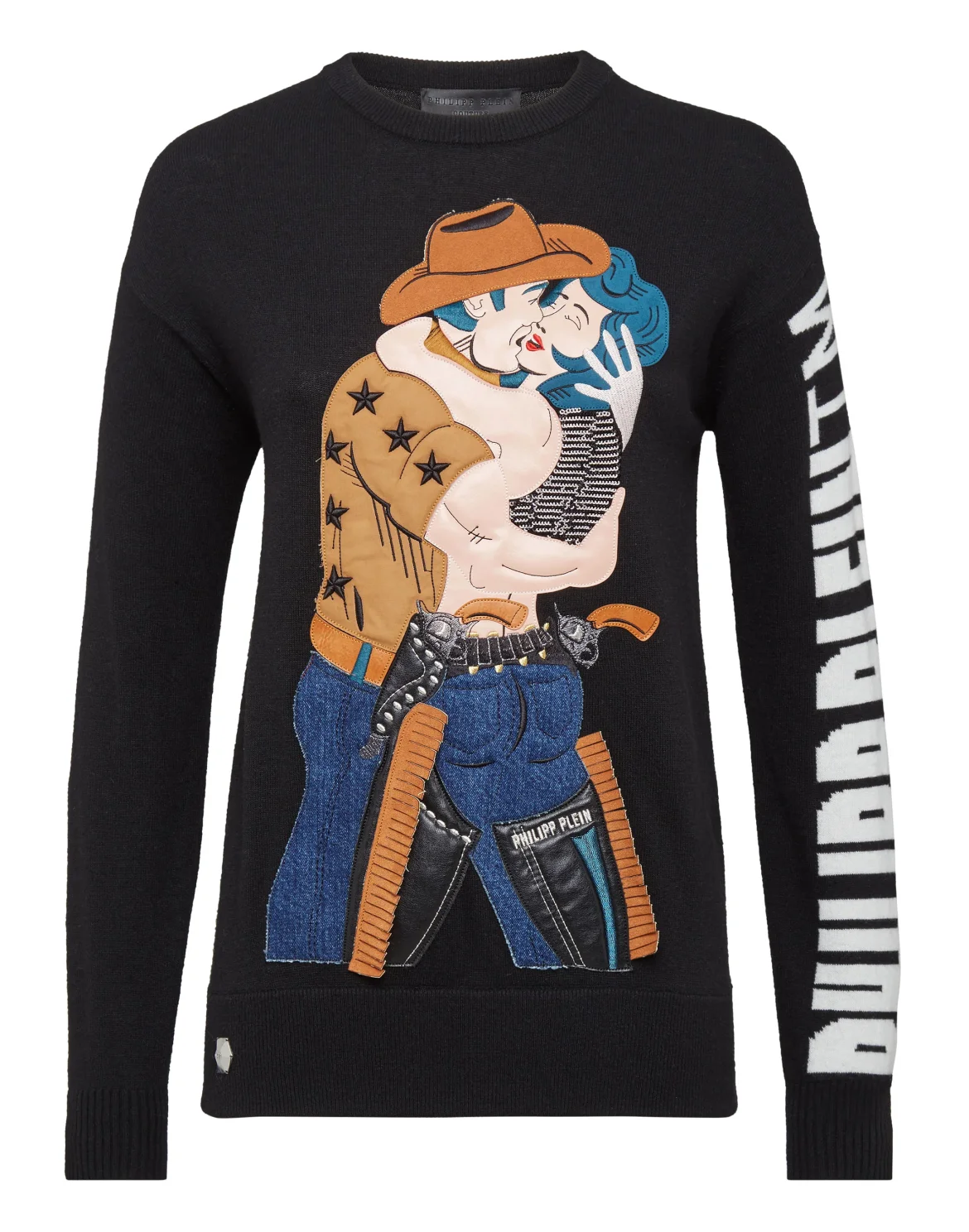 Pullover Round Neck SS Cowboy, цвет: Черный