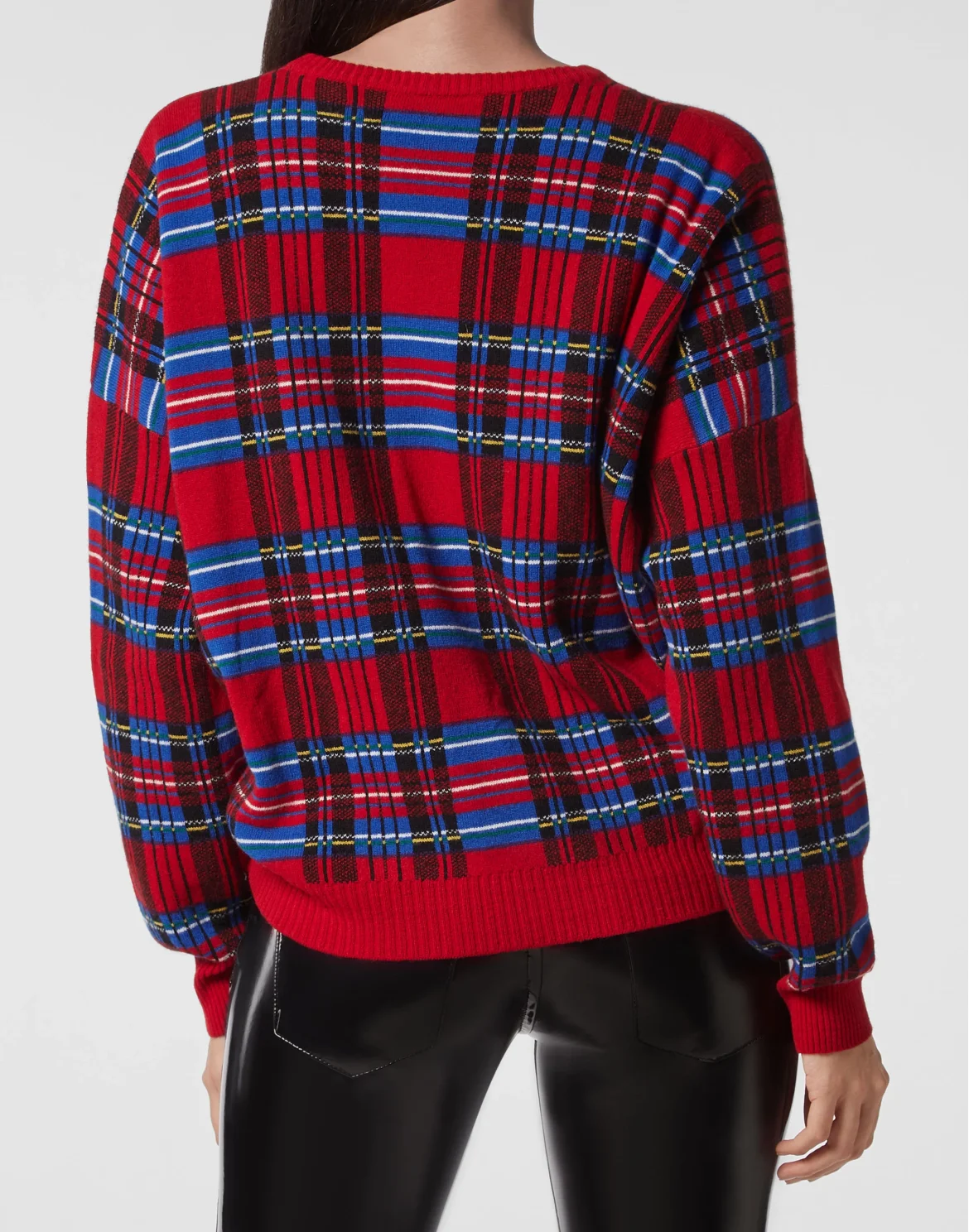 Pullover Round Neck LS Tartan, цвет: Мультиколор