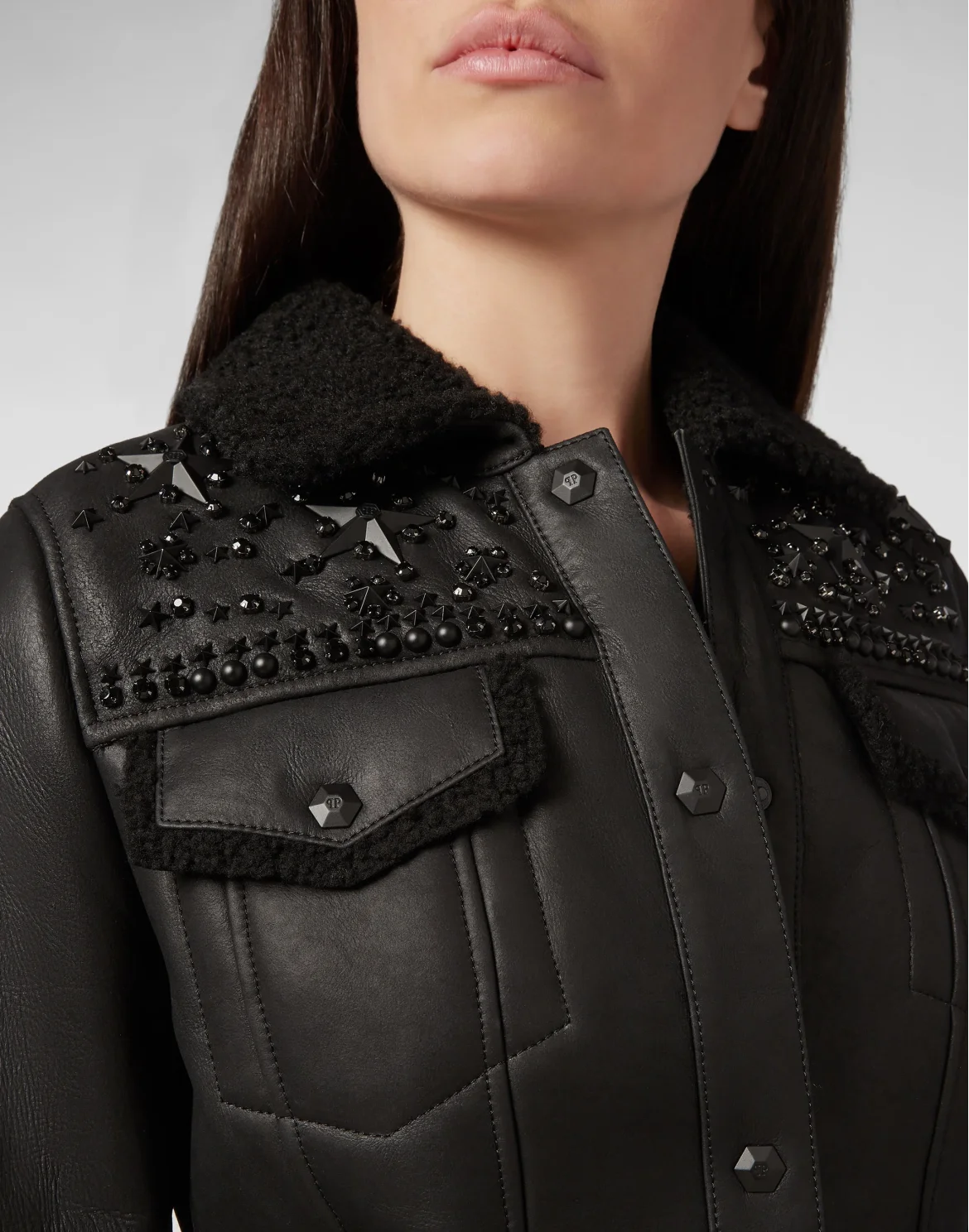 Long Coat Studs, цвет: Черный
