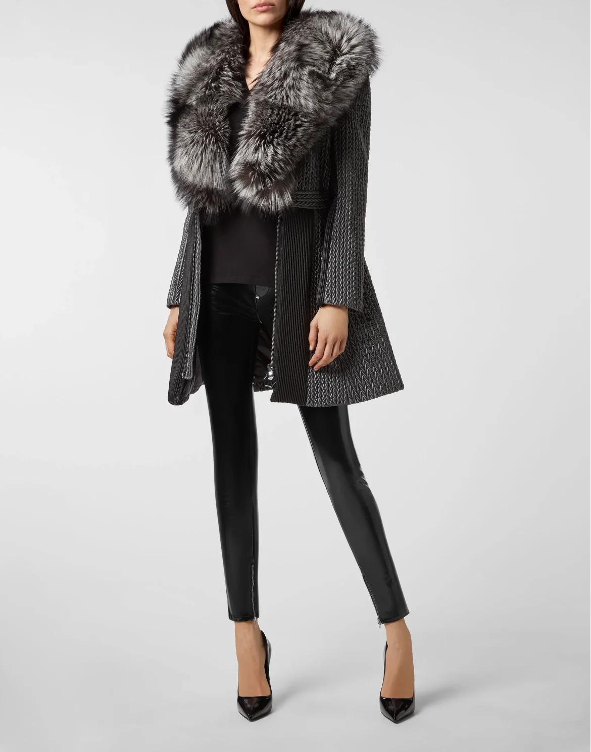 Coat Long Statement, цвет: Черный