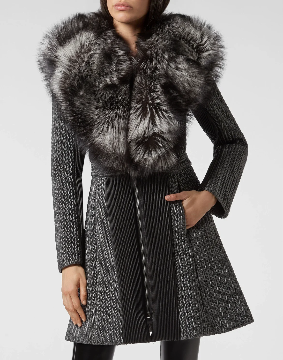 Coat Long Statement, цвет: Черный