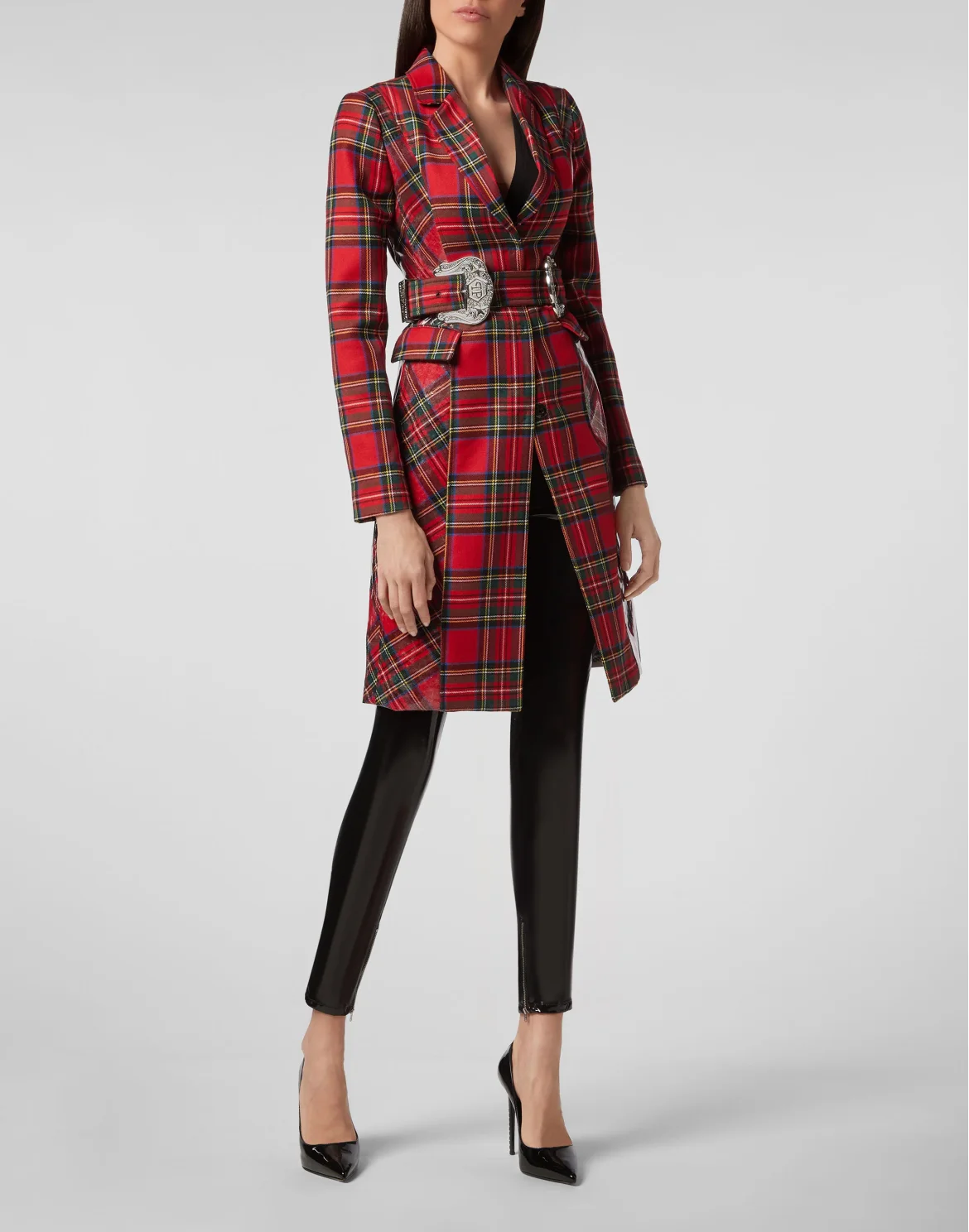 Coat Long Tartan, цвет: Мультиколор
