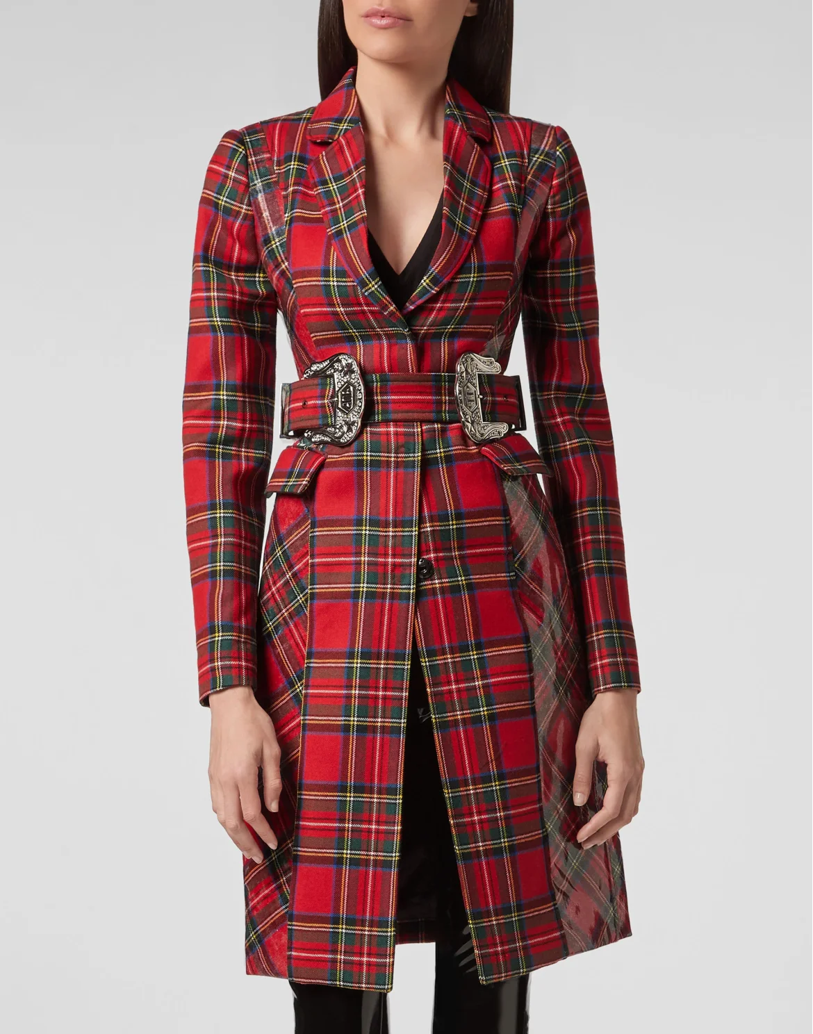 Coat Long Tartan, цвет: Мультиколор