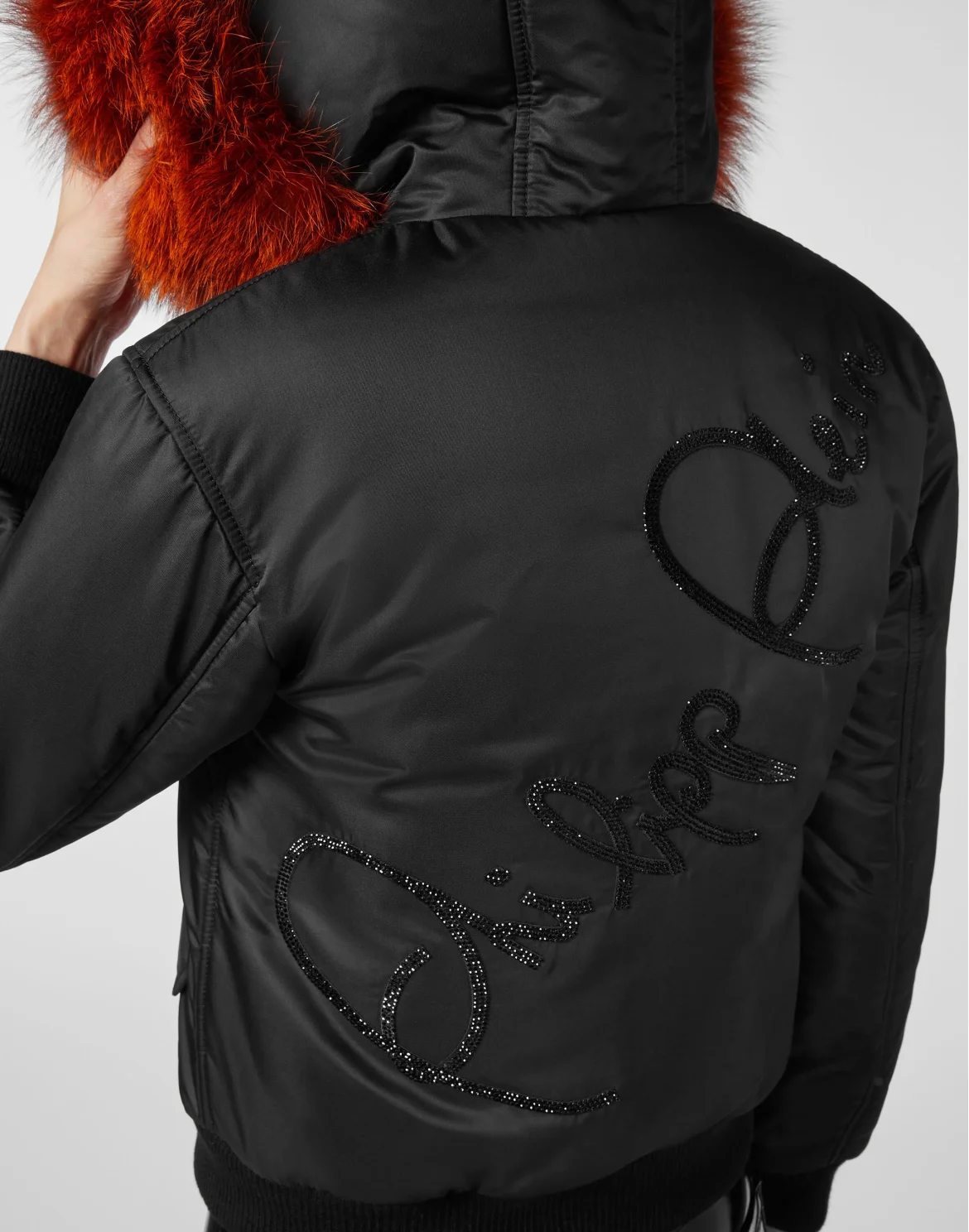 Bomber Crystal Plein, цвет: Черный
