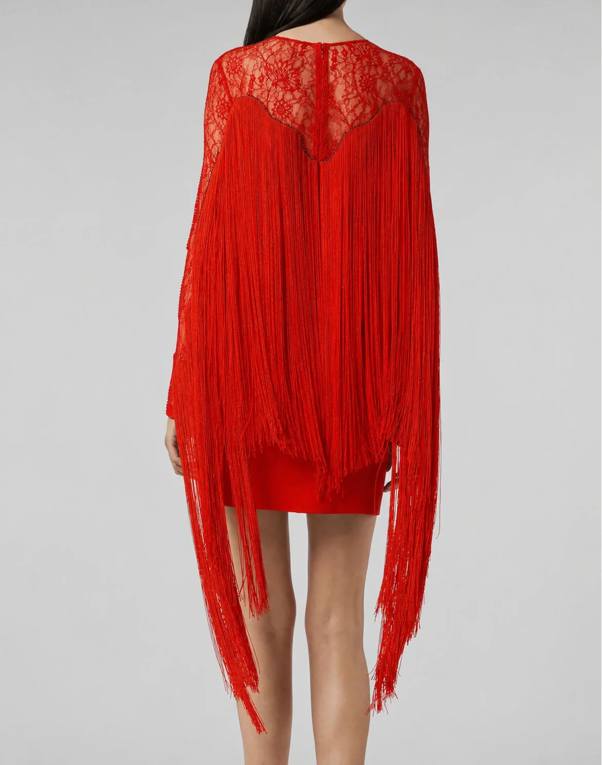 Short Dress Lace, цвет: Красный