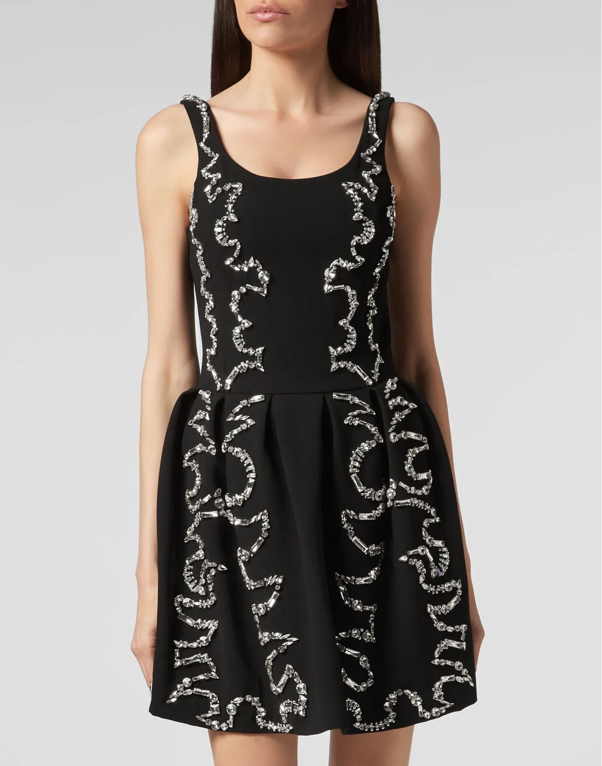 Short Dress Crystal, цвет: Черный
