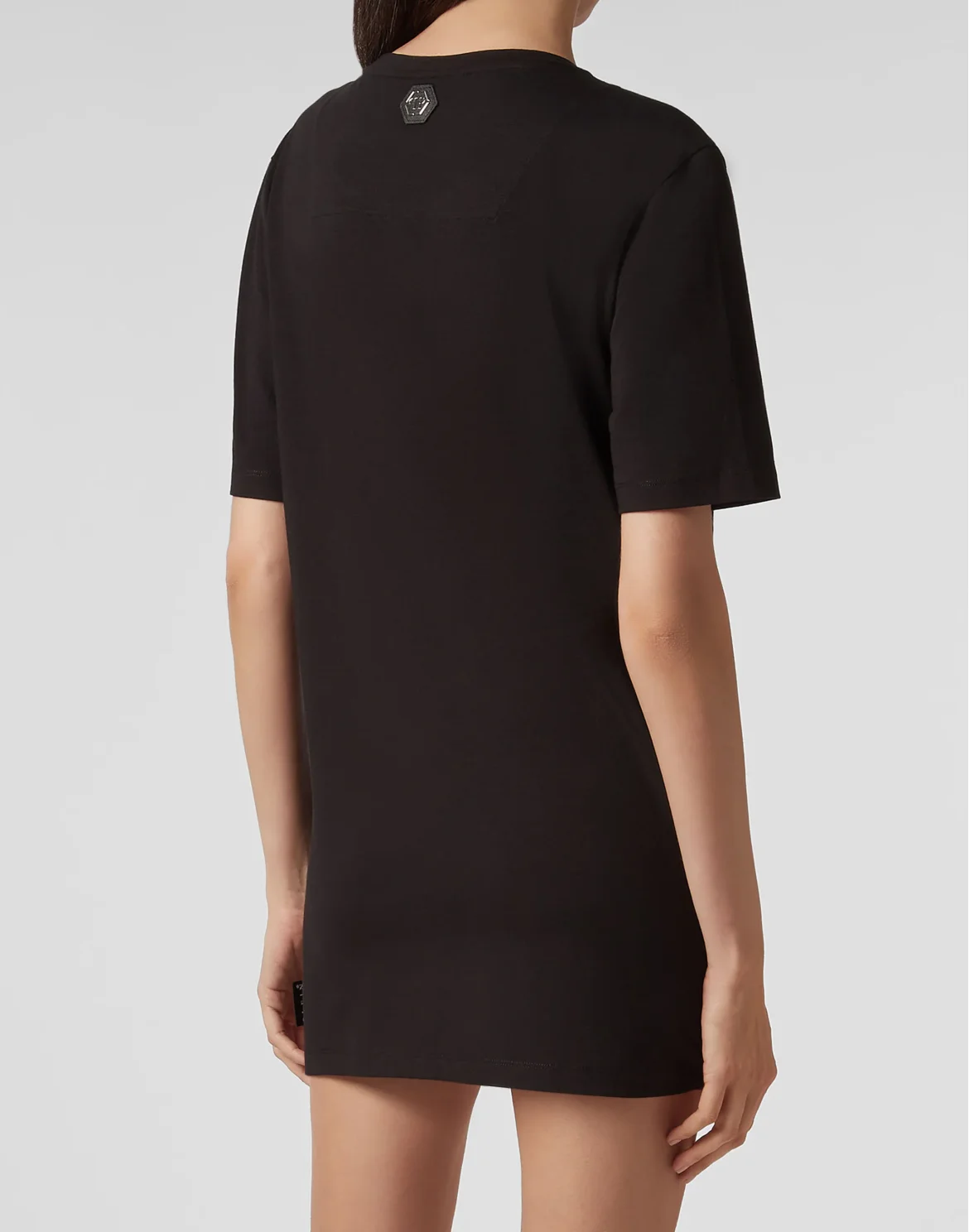 T-Shirt Short Dresses Skull, цвет: Черный