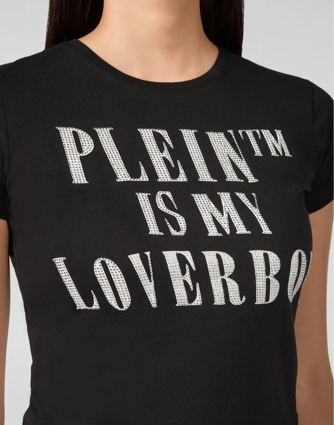 T-shirt Round Neck SS Statement, цвет: Черный