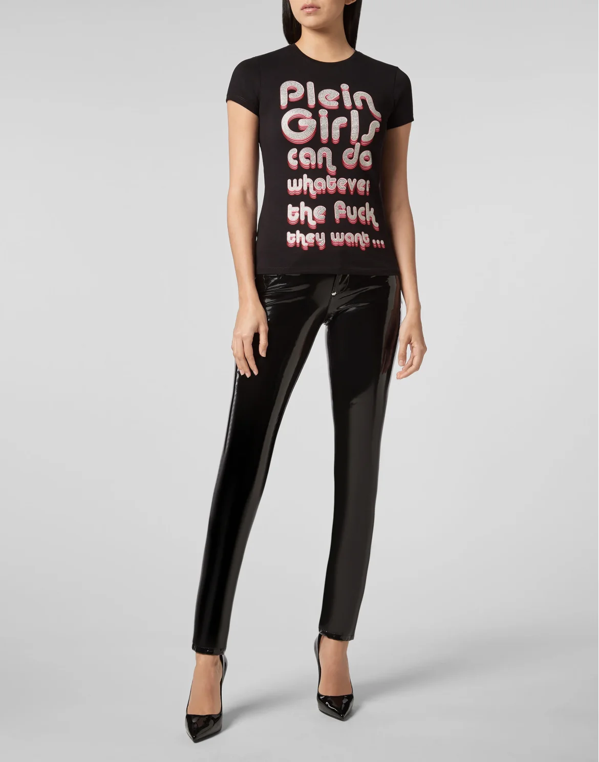T-shirt Round Neck SS Statement, цвет: Черный
