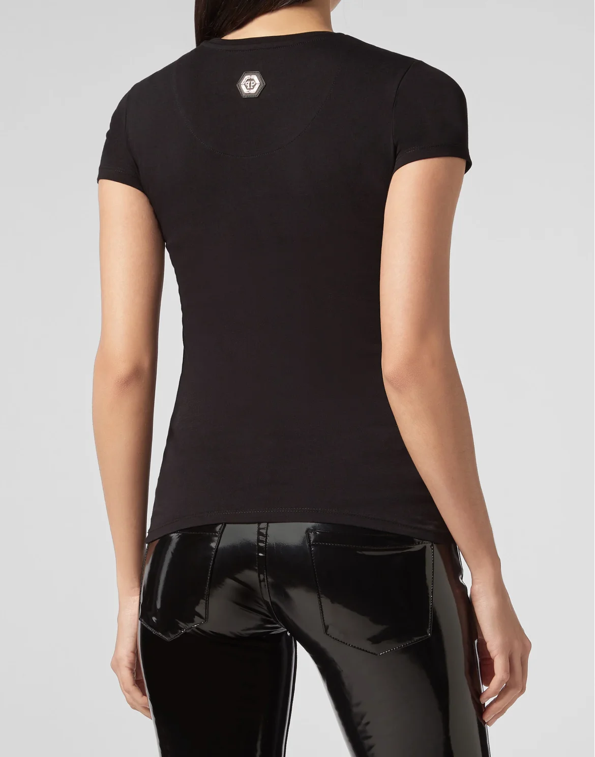 T-shirt Round Neck SS Statement, цвет: Черный