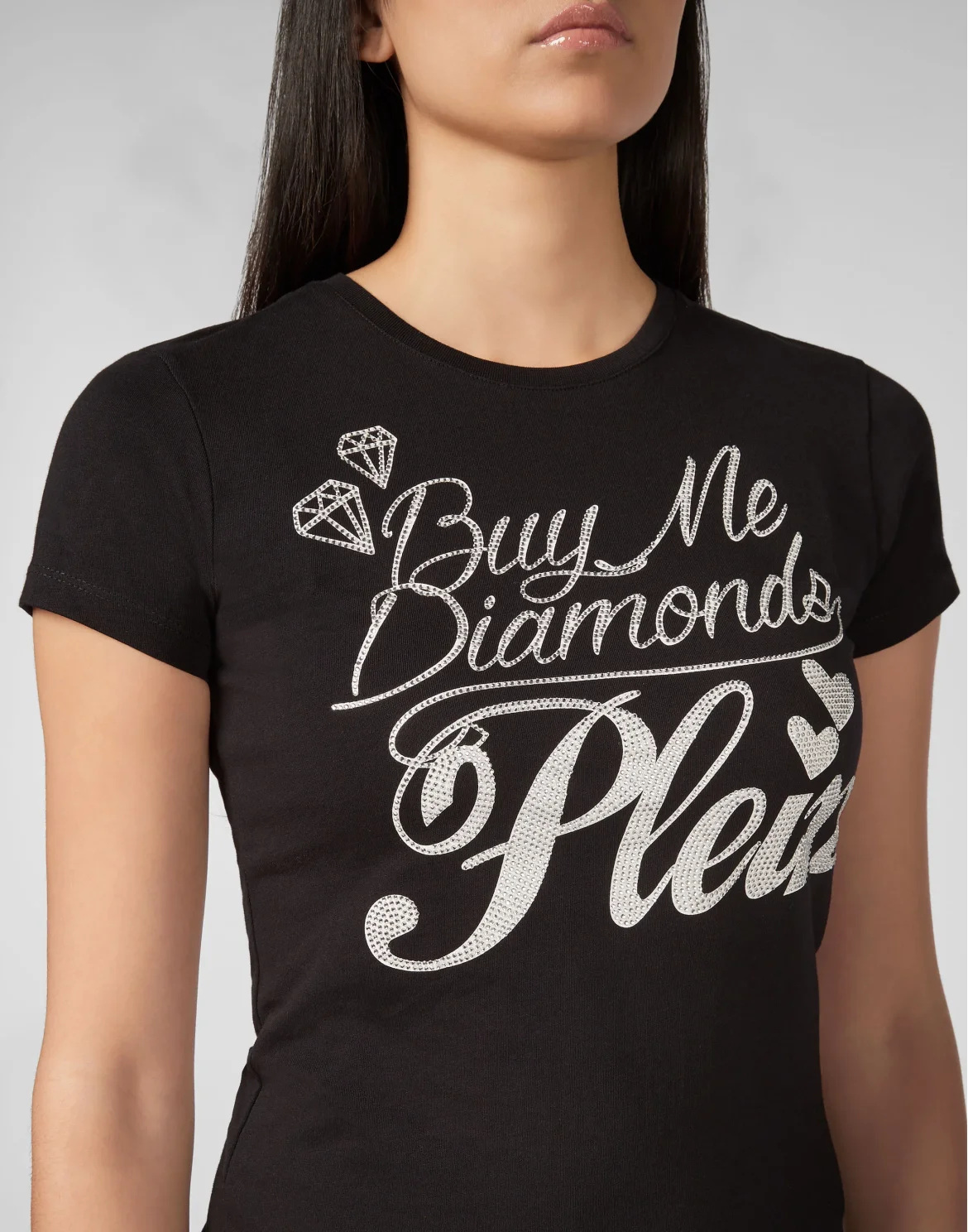 T-shirt Round Neck SS Statement, цвет: Черный