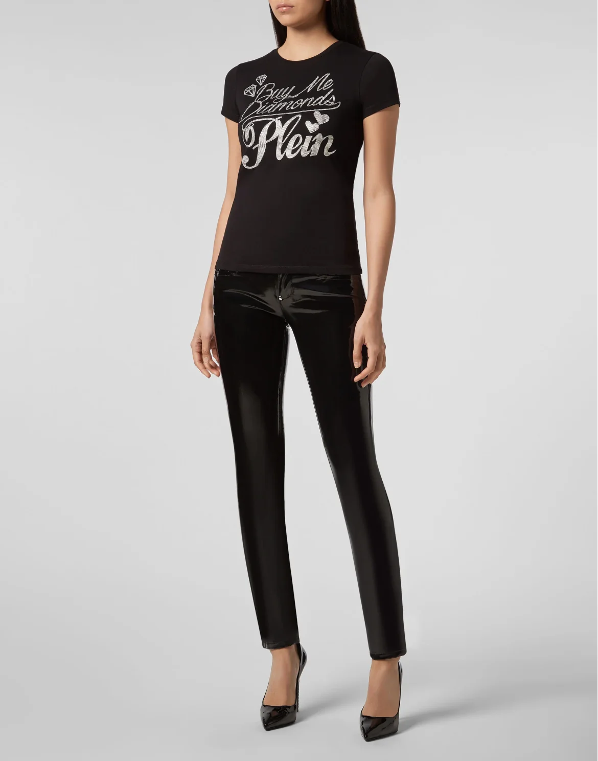 T-shirt Round Neck SS Statement, цвет: Черный