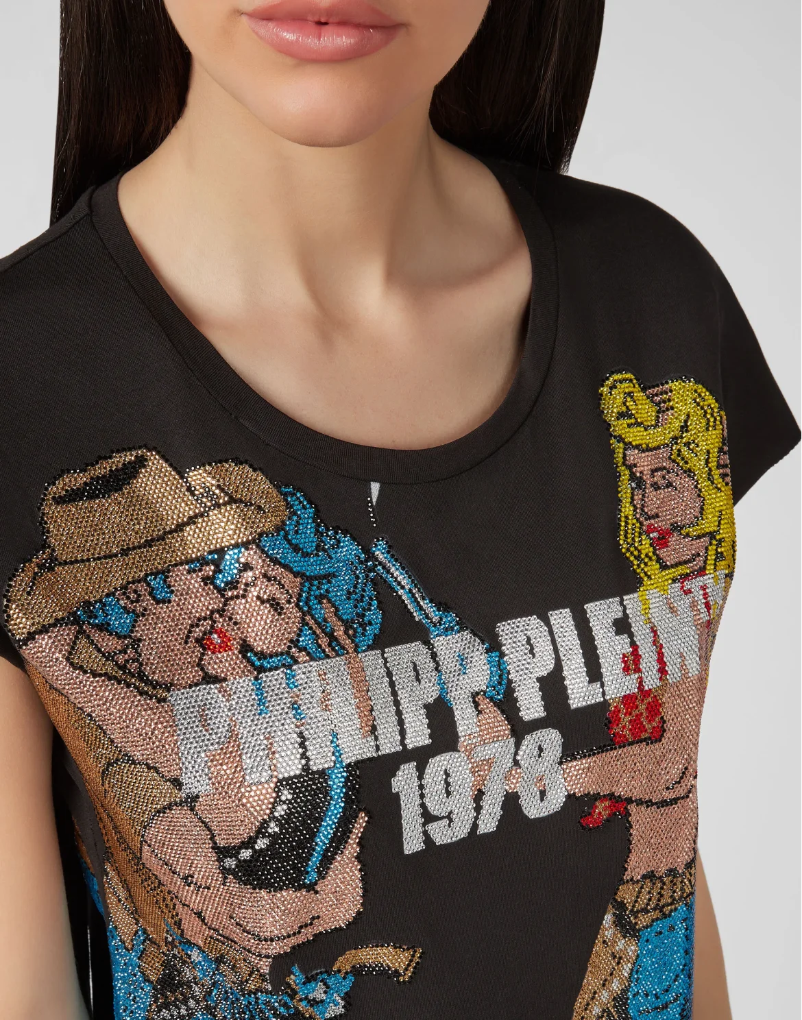 T-shirt Round Neck SS Cowboy, цвет: Черный