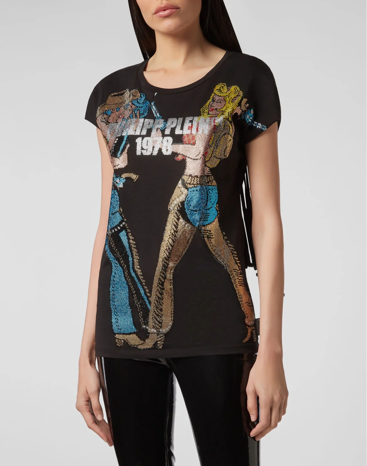 T-shirt Round Neck SS Cowboy, цвет: Черный