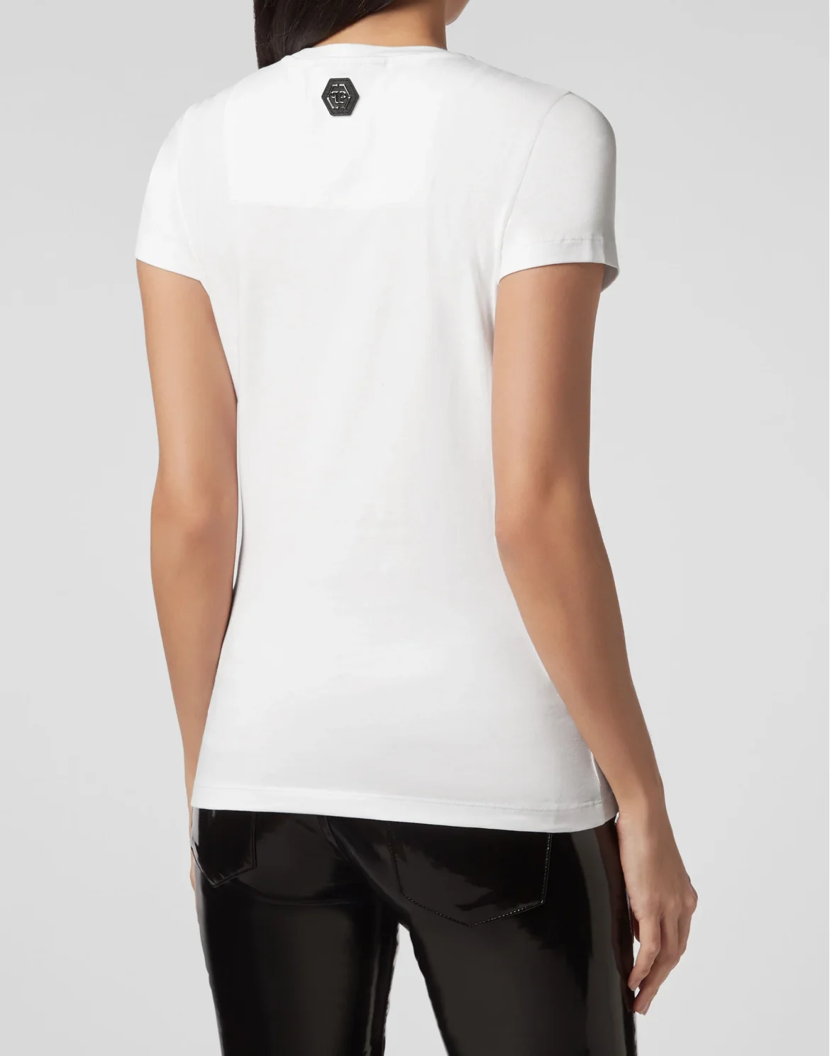 T-shirt Round Neck SS Crystal Plein, цвет: Белый