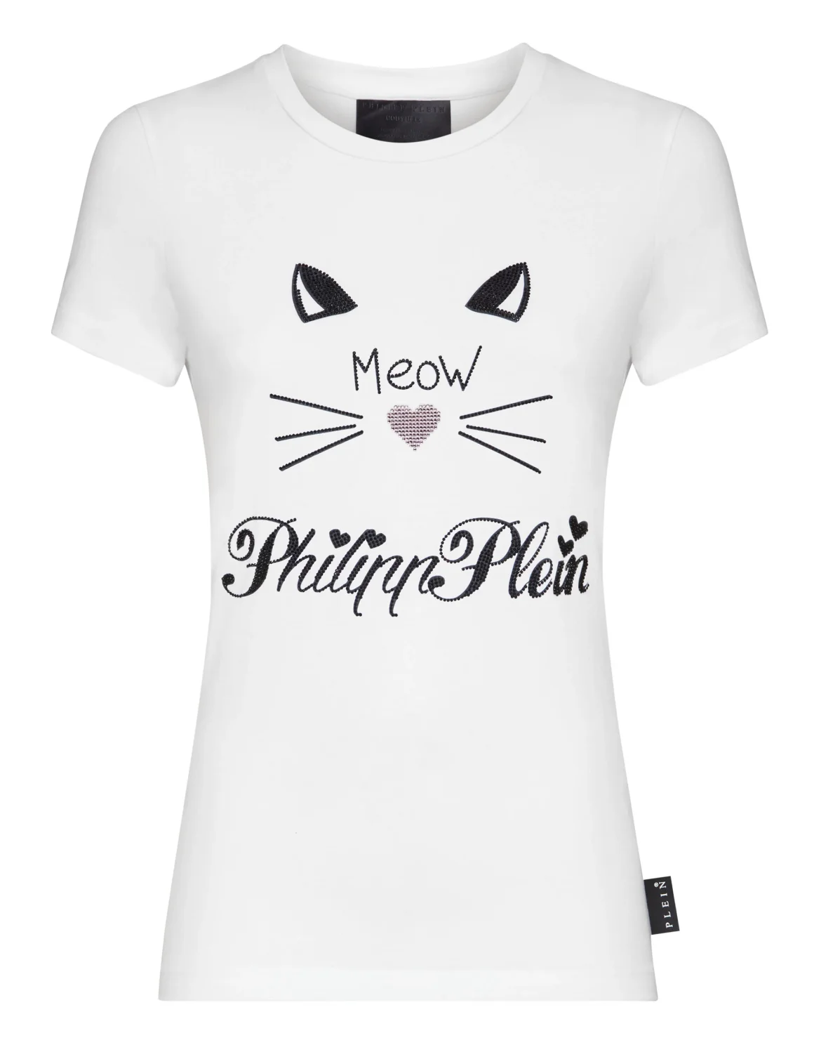 T-shirt Round Neck SS Crystal Plein, цвет: Белый