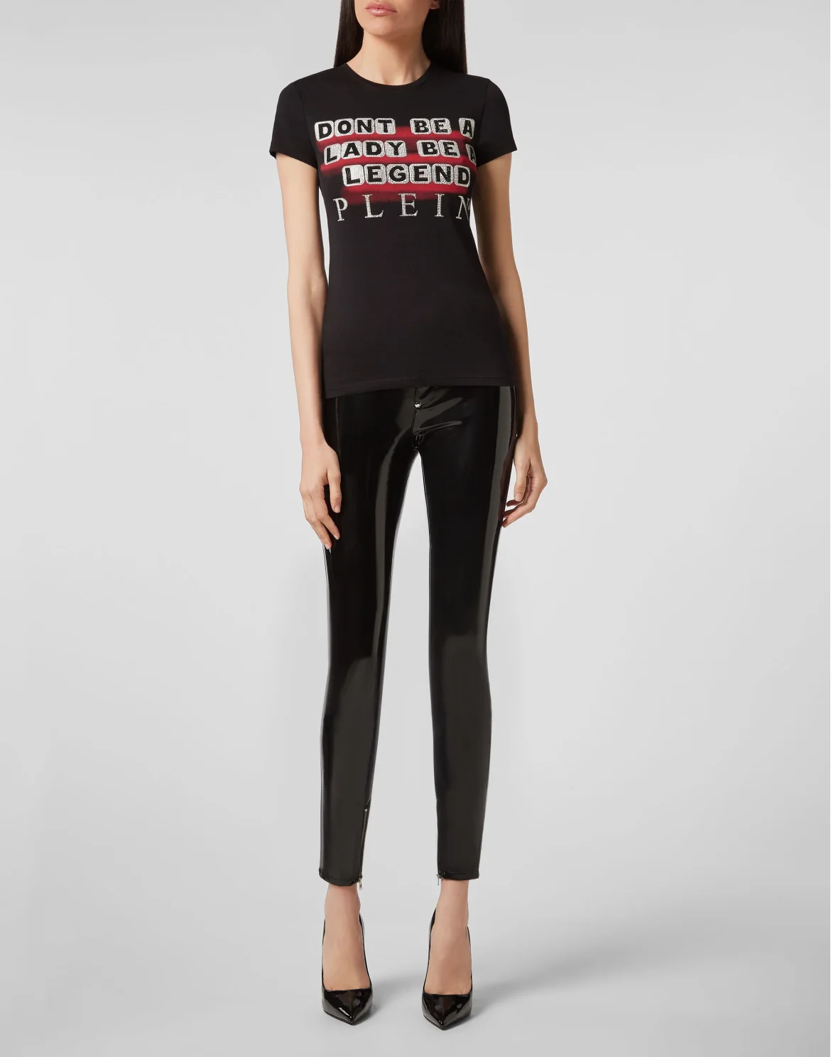 T-shirt Round Neck SS Statement, цвет: Черный