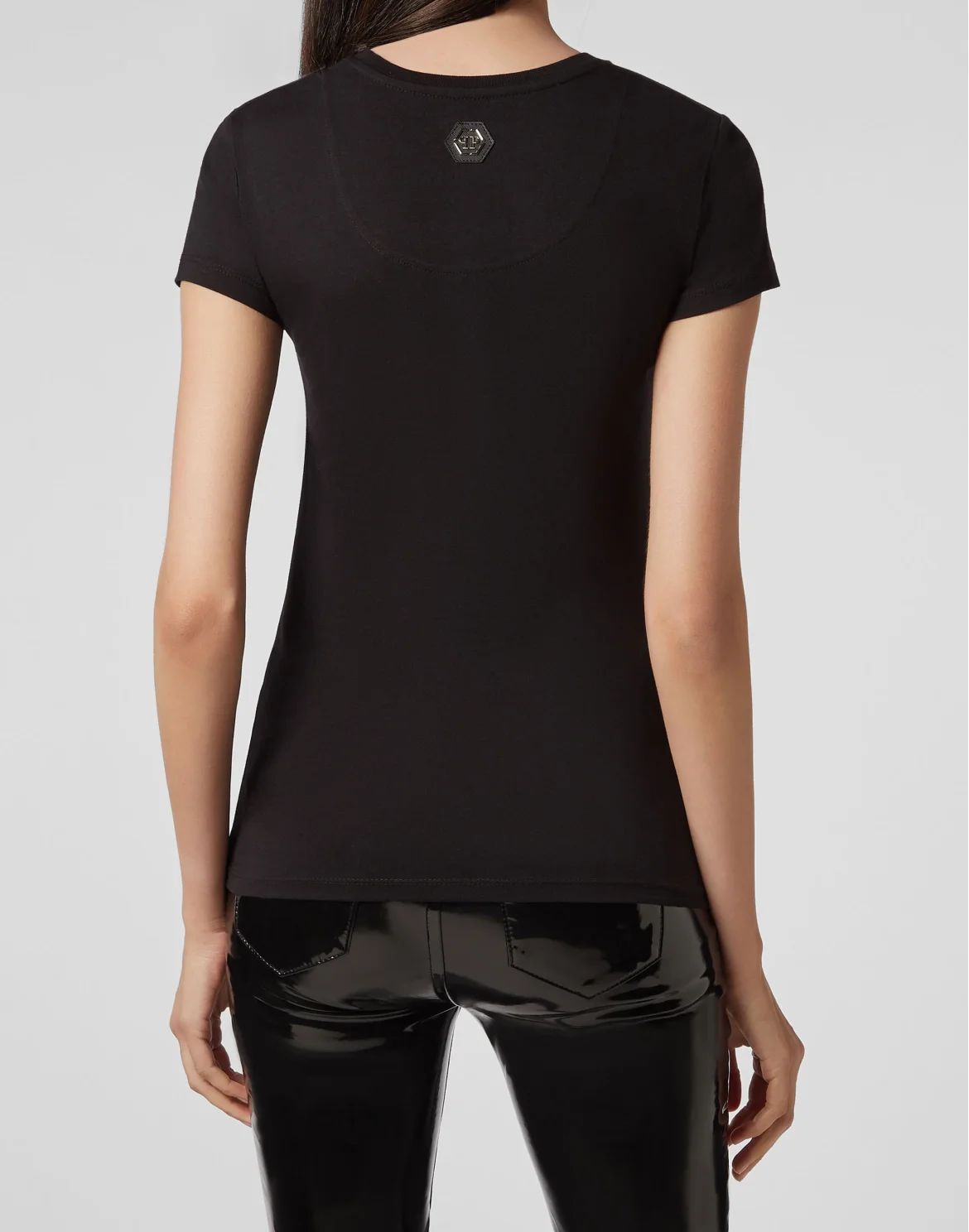 T-shirt Round Neck SS Statement, цвет: Черный
