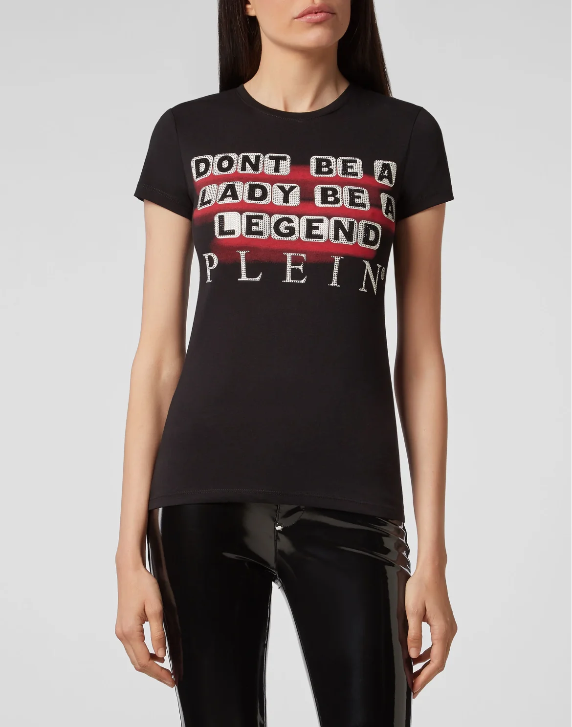 T-shirt Round Neck SS Statement, цвет: Черный