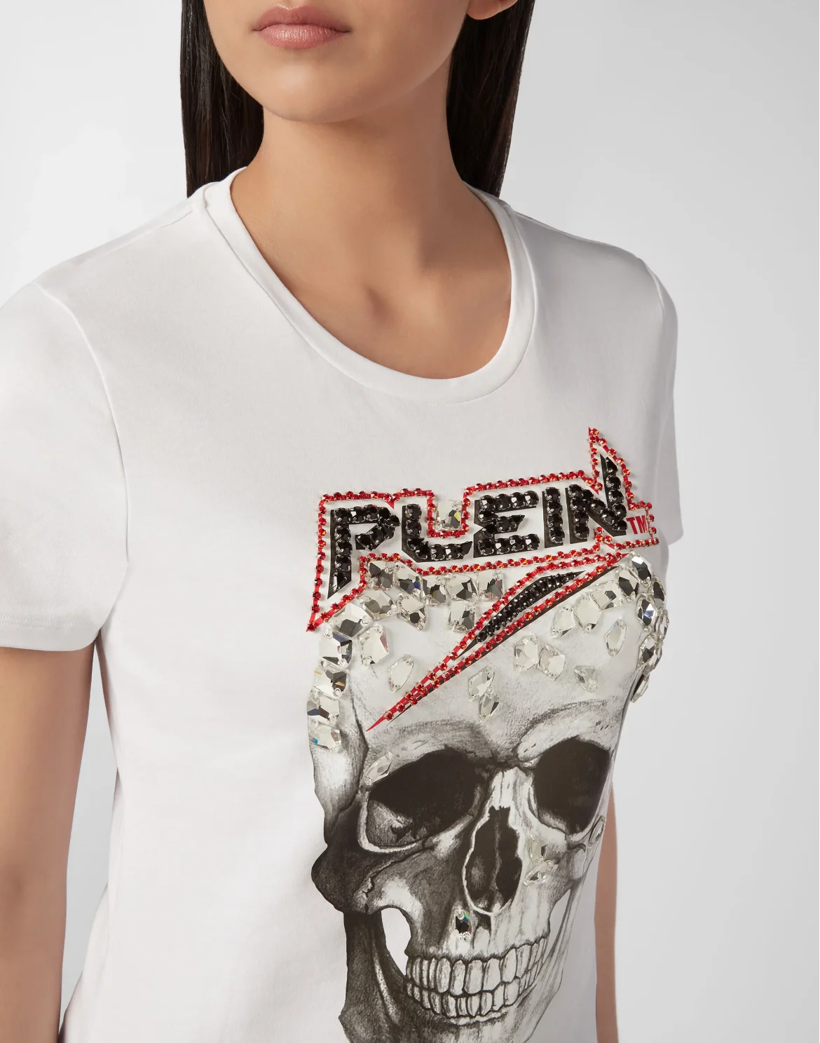 T-shirt Round Neck SS Space Plein, цвет: Белый