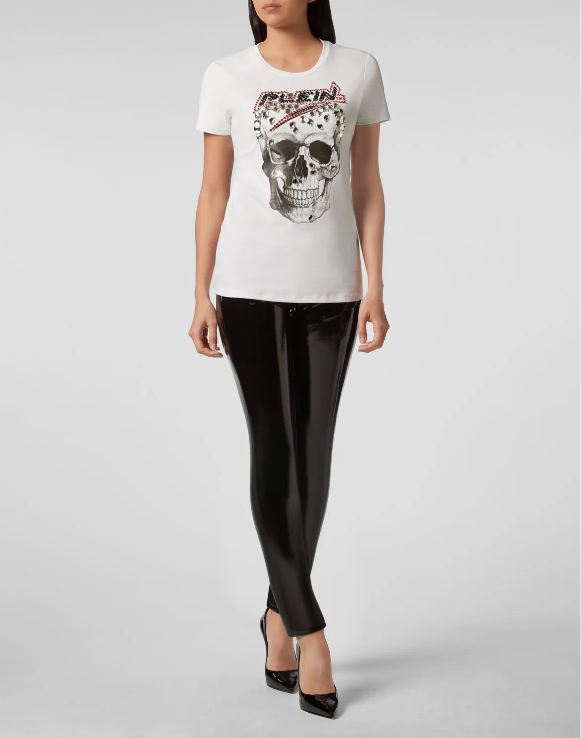 T-shirt Round Neck SS Space Plein, цвет: Белый