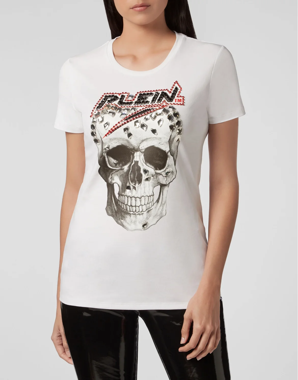 T-shirt Round Neck SS Space Plein, цвет: Белый
