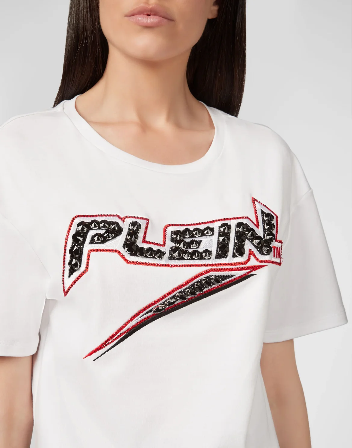 T-shirt Round Neck SS Space Plein, цвет: Белый